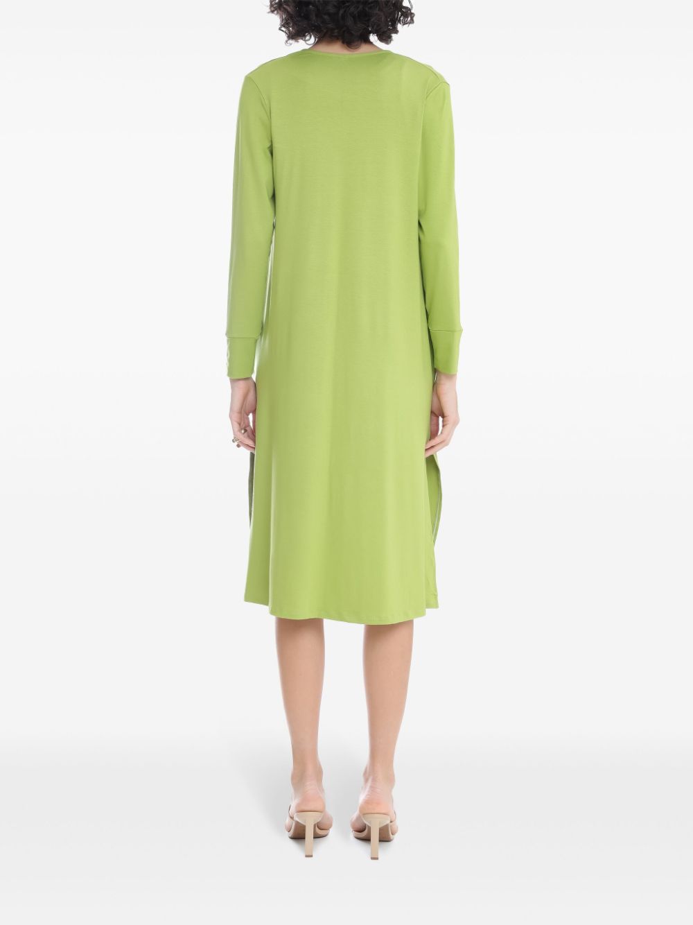 Shop Lygia & Nanny Long-sleeve Cardi-coat In Green