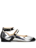 MACH & MACH panelled-design ballet flats - Silver