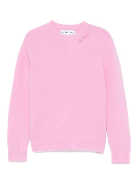 MC2 Saint Barth Kids logo-embroidered sweater