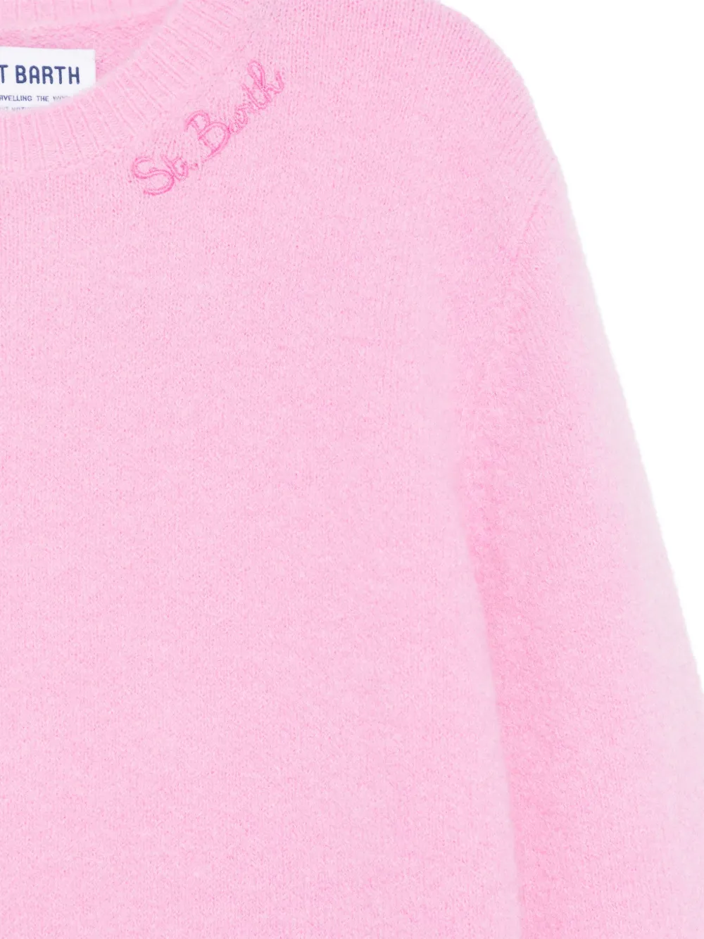 MC2 Saint Barth Kids Trui met geborduurd logo Roze