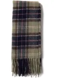 Barbour checked wool scarf - Green