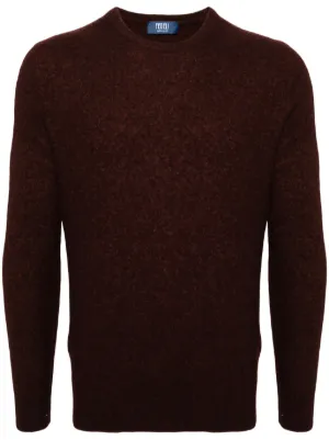 パーカー・フーディ FEDELI Men Sweater 7UI06116 0011 BROWN Fedeli Sweatshirts & Knitwear for Men - Shop Now on FARFETCH