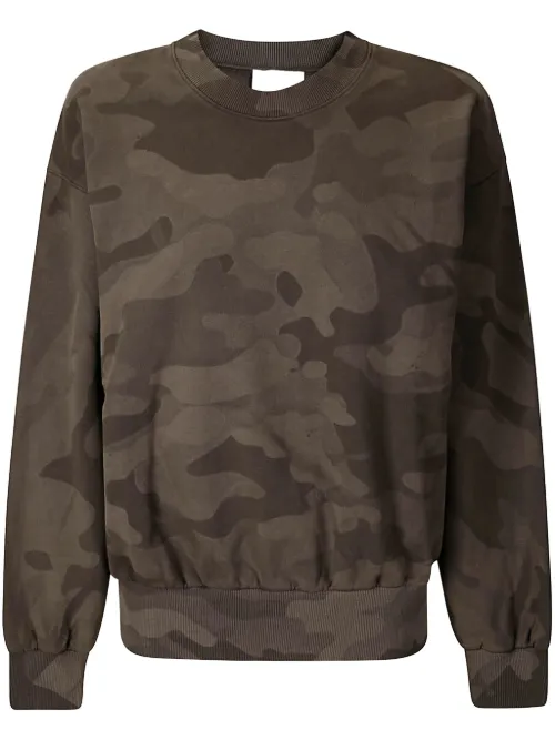 Sweat à imprimé camouflage - Aries - Modalova