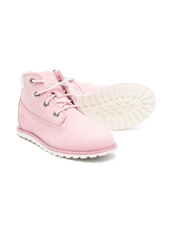 Timberland Kids Pokey Pine Boots Pink FARFETCH GE