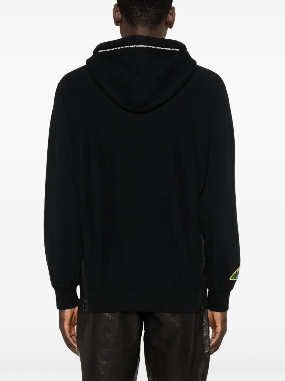 Undercover Hoodie met patchdetail Zwart