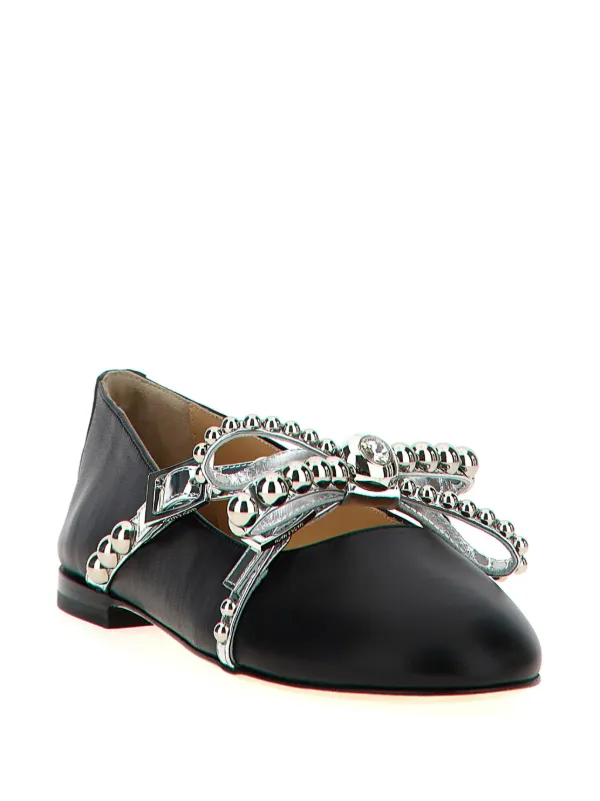 フラットシューズ MACH & MACH Embellished fabric ballerinas 25337013_56901011_600.jpg