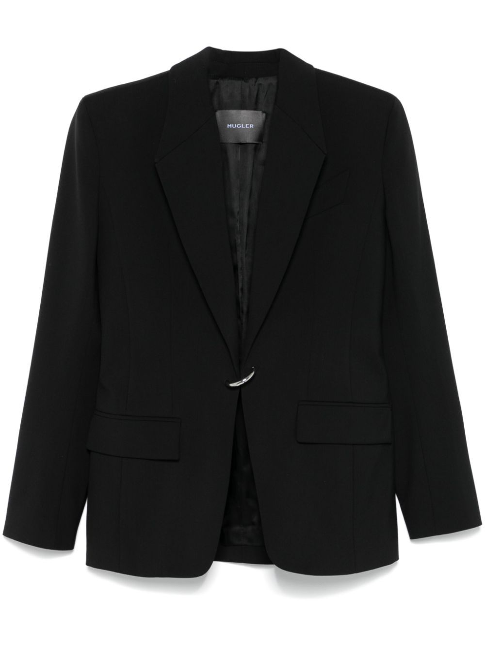 MUGLER PIERCED TAILORED BLAZER 