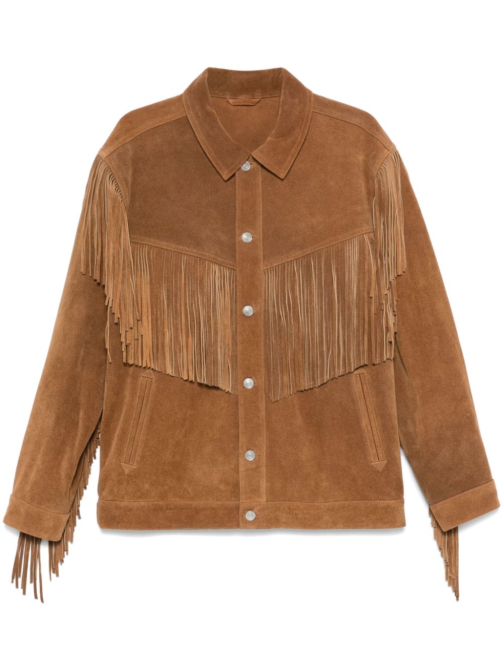 MARANT Frann leather jacket - Brown