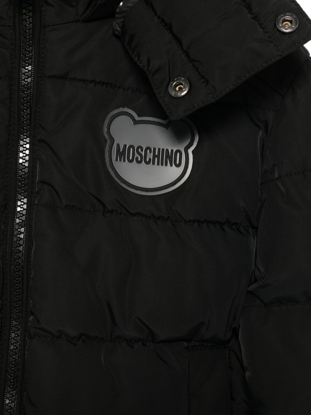 MOSCHINO TEDDY BEAR 印花蓬松夹克 