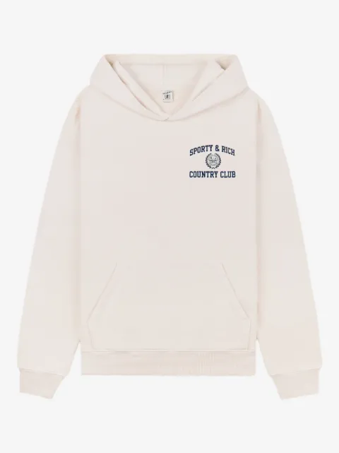 Sporty & Rich Varsity Crest hoodie