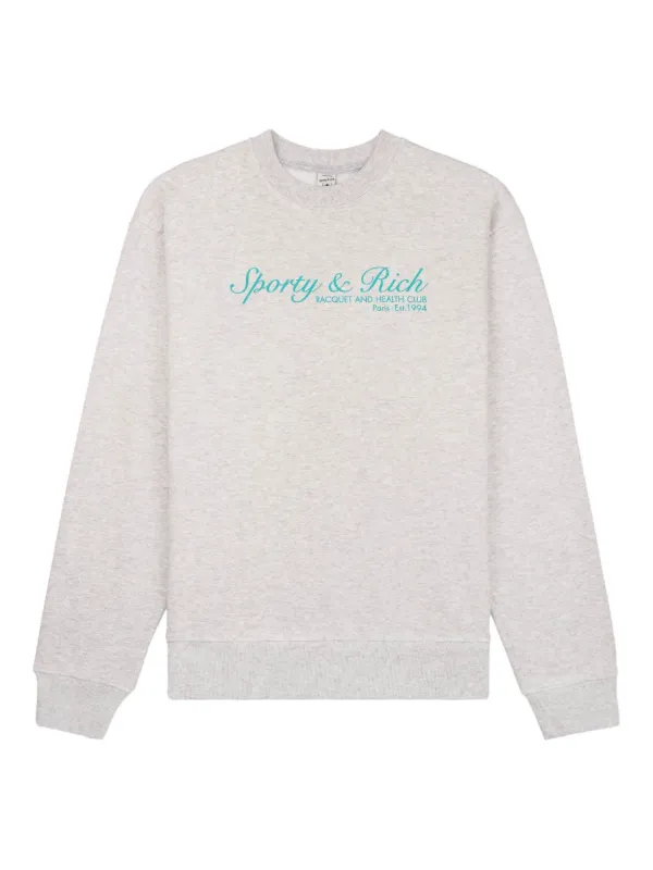 【人気商品！】Sporty & Rich グレー Emblem スウェットシャツ Sporty & Rich x '47 & The New York Yankees Champions