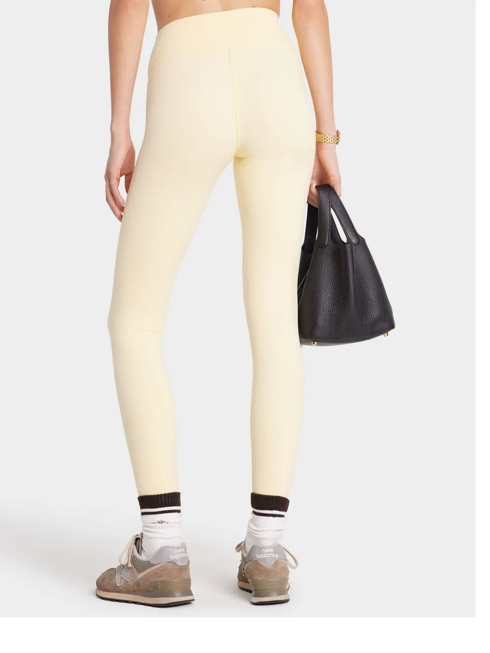 Sporty & Rich Legging met logoprint Beige