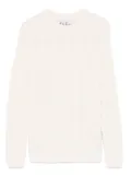 MC2 Saint Barth Kids logo-jacquard sweater - Neutrals