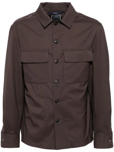 Fedeli virgin wool shirt jacket