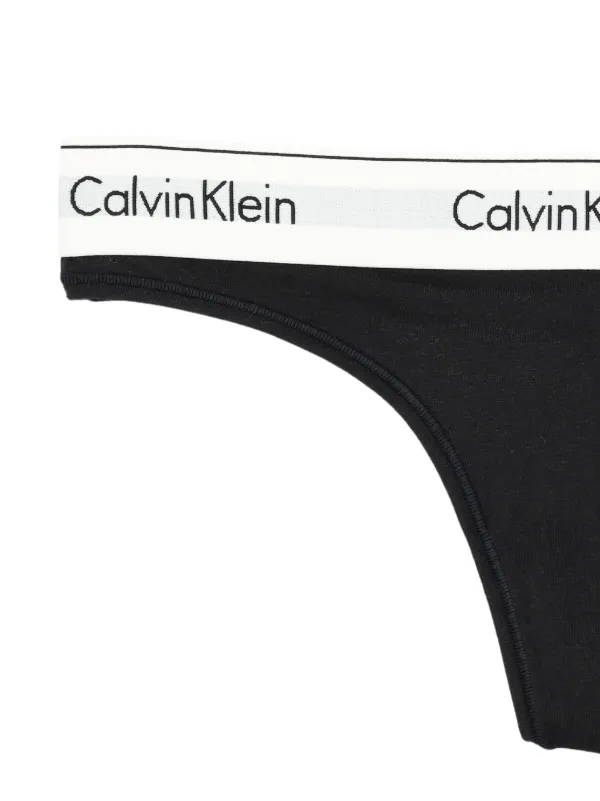 Calvin Klein Logo Thong Black FARFETCH ZA