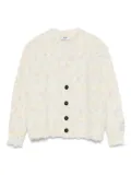 MSGM Kids marl-knit cardigan - Neutrals