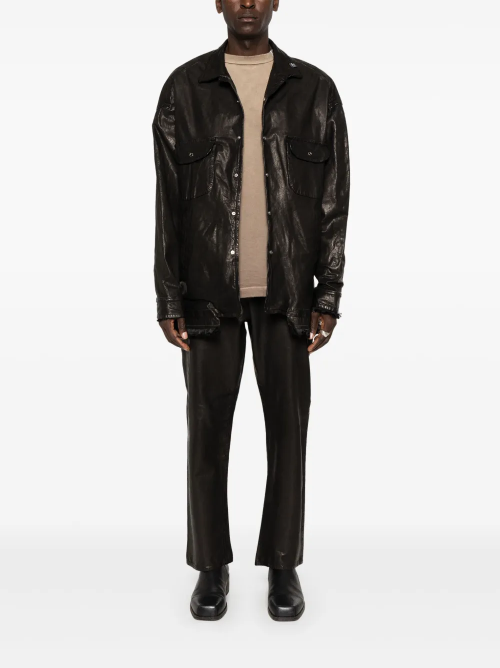 maisonmiharayasuhiro Maison MIHARA YASUHIRO Leren broek - Zwart