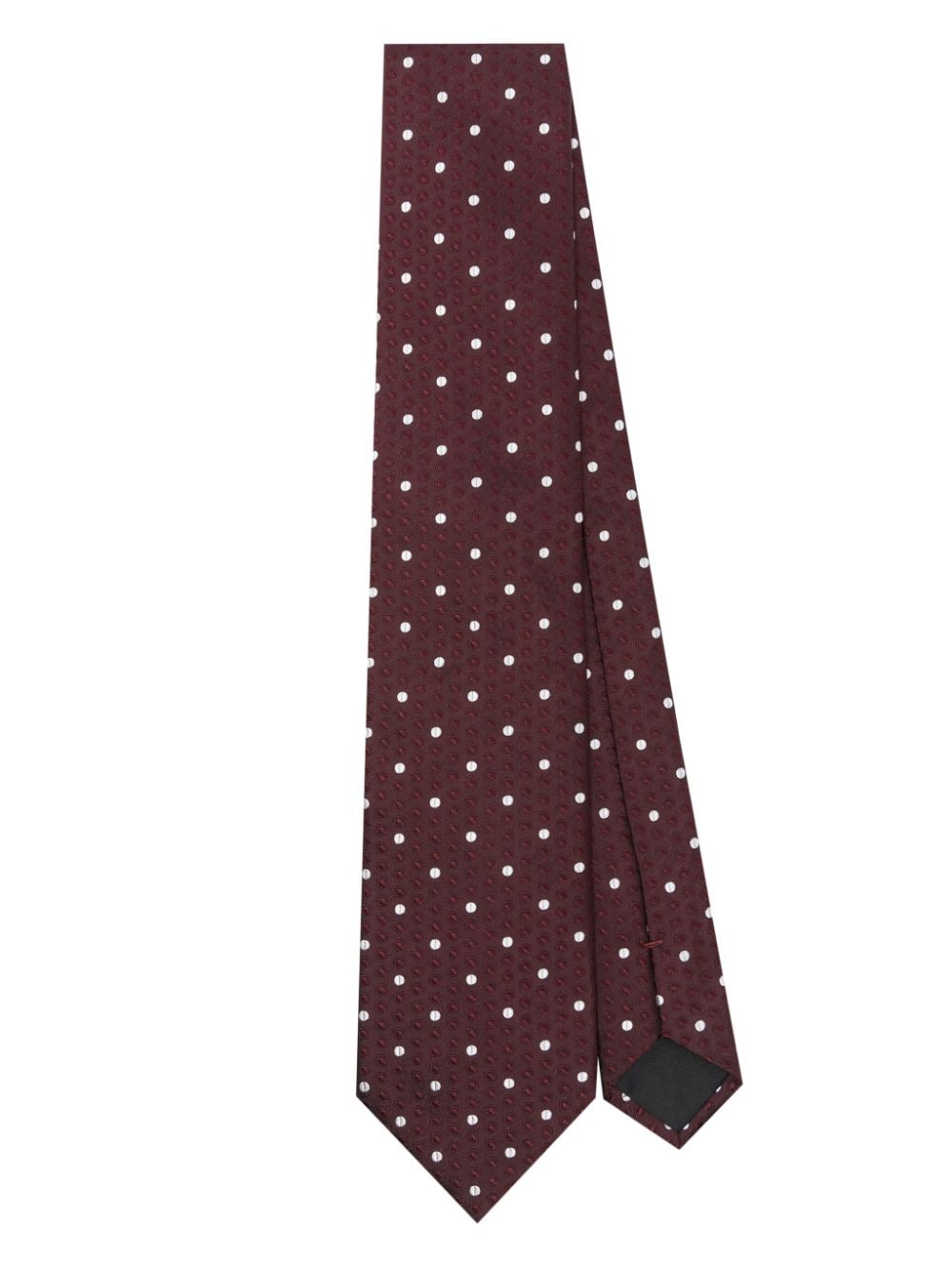 Dolce & Gabbana Polka Dot-jacquard Tie In Red