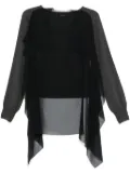 Undercover cape-insert sweater - Grey