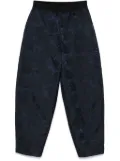 GANNI botanical-jacquard trousers - Blue