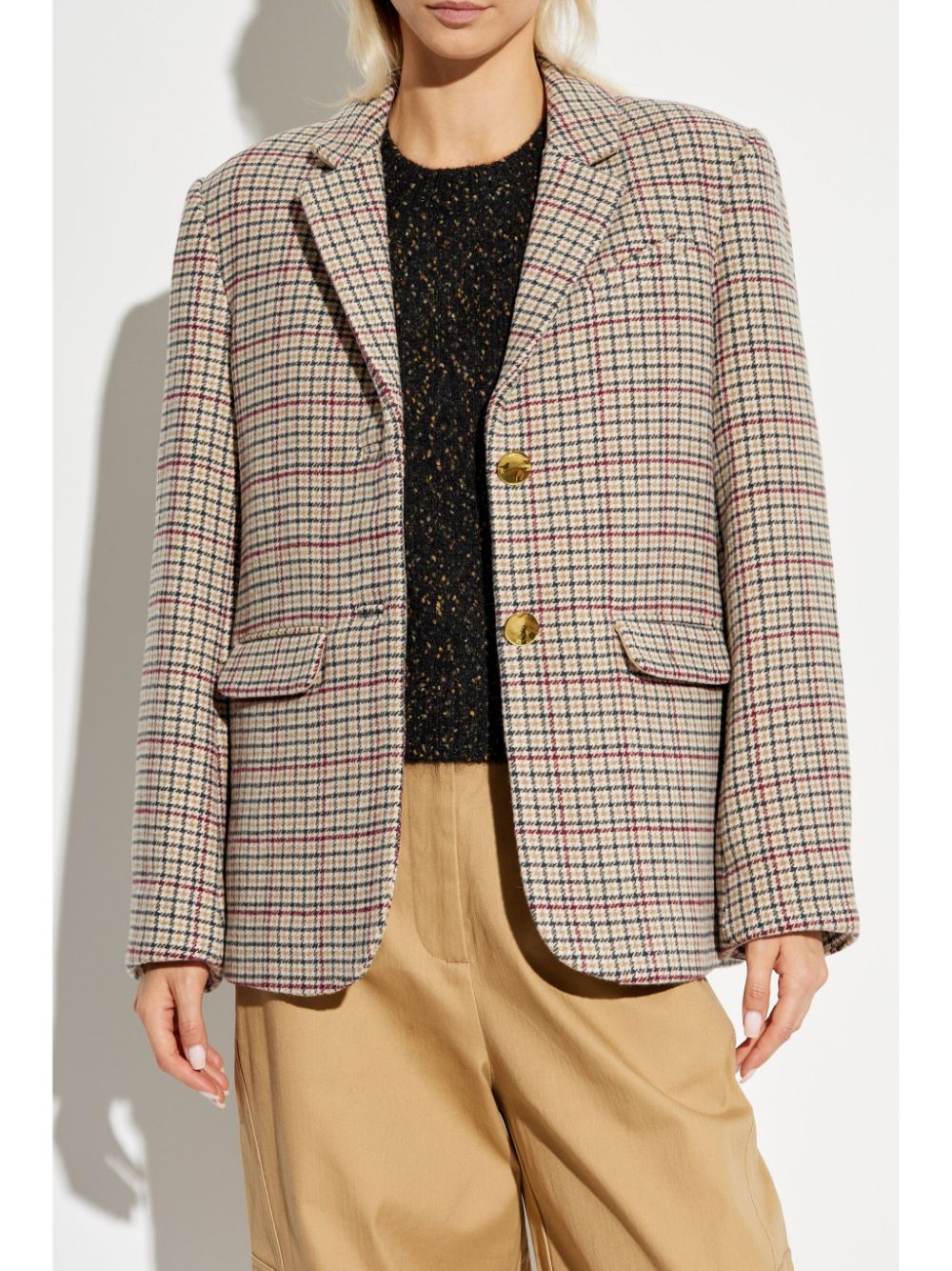 GANNI checked blazer Women