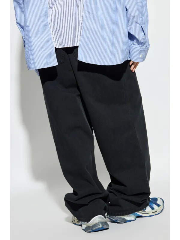 【BALENCIAGA】ルーズフィット パンツ Balenciaga ルーズフィット ジーンズ | ブラック | FARFETCH JP