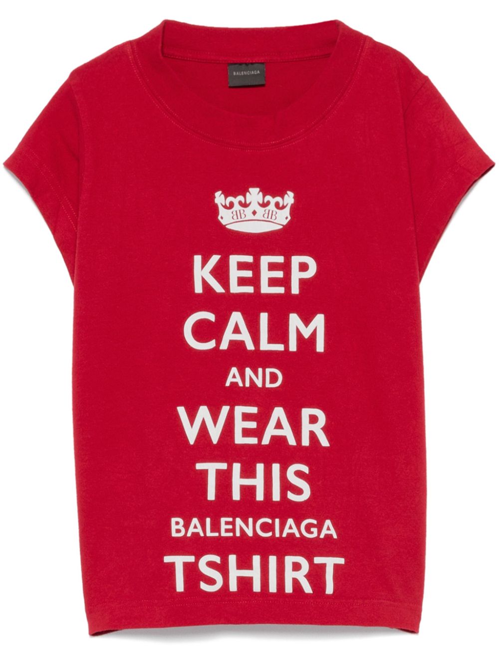 Balenciaga slogan-print T-shirt - Red