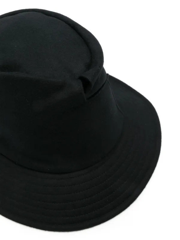 Yohji Yamamoto Felted Hat | Black | FARFETCH GE Yohji Yamamoto Felted Hat | Black | FARFETCH GE