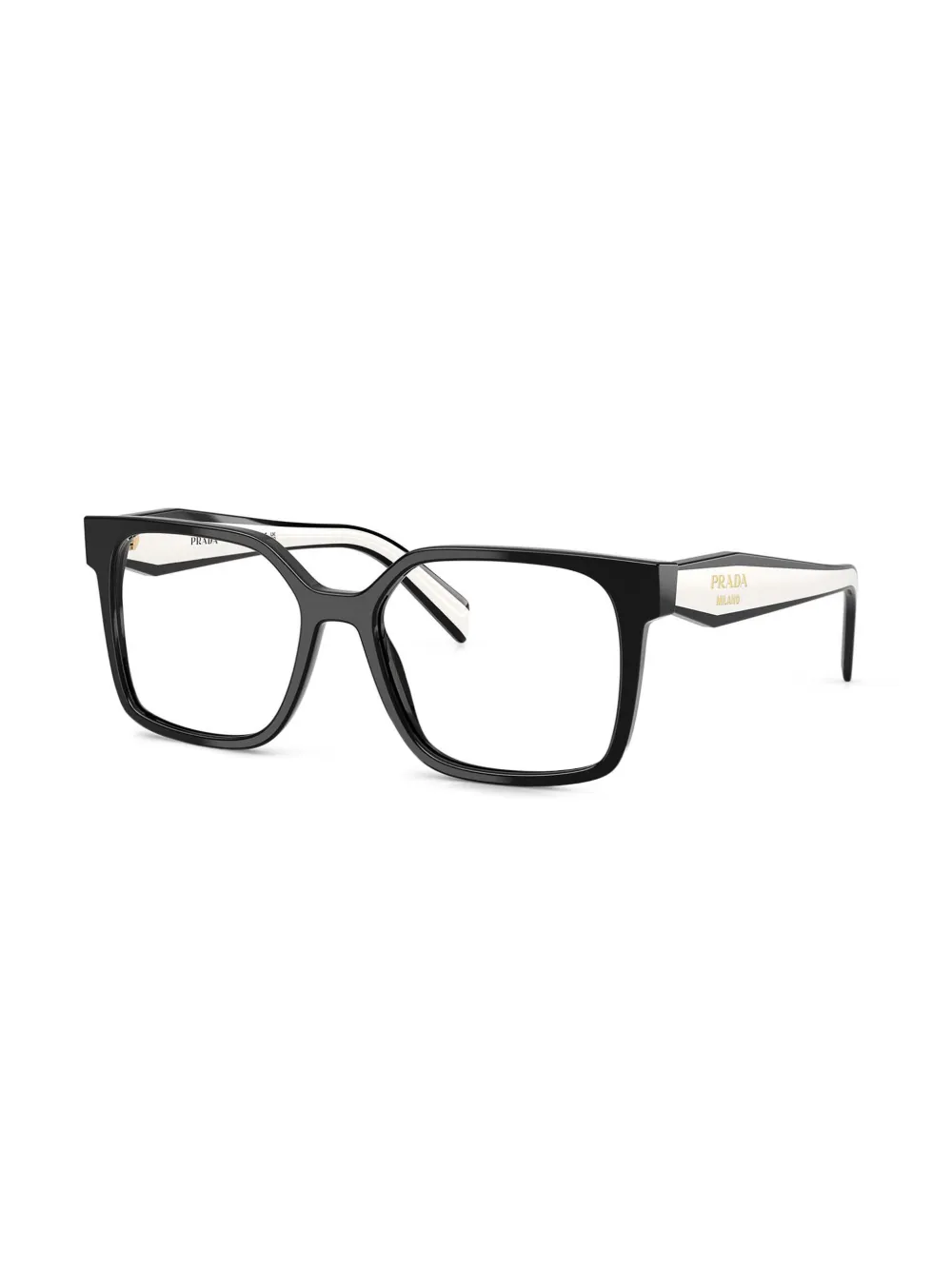 Prada Eyewear Bril met vierkant montuur - Zwart