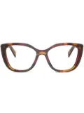 Prada Eyewear oversized-frame glasses - Brown