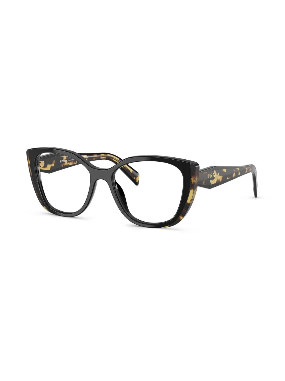 Prada Eyewear Bril met geometrisch montuur - Zwart