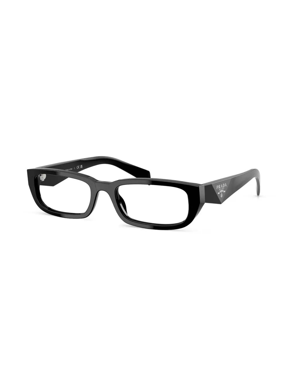 Prada Eyewear Bril met rechthoekig montuur - Zwart