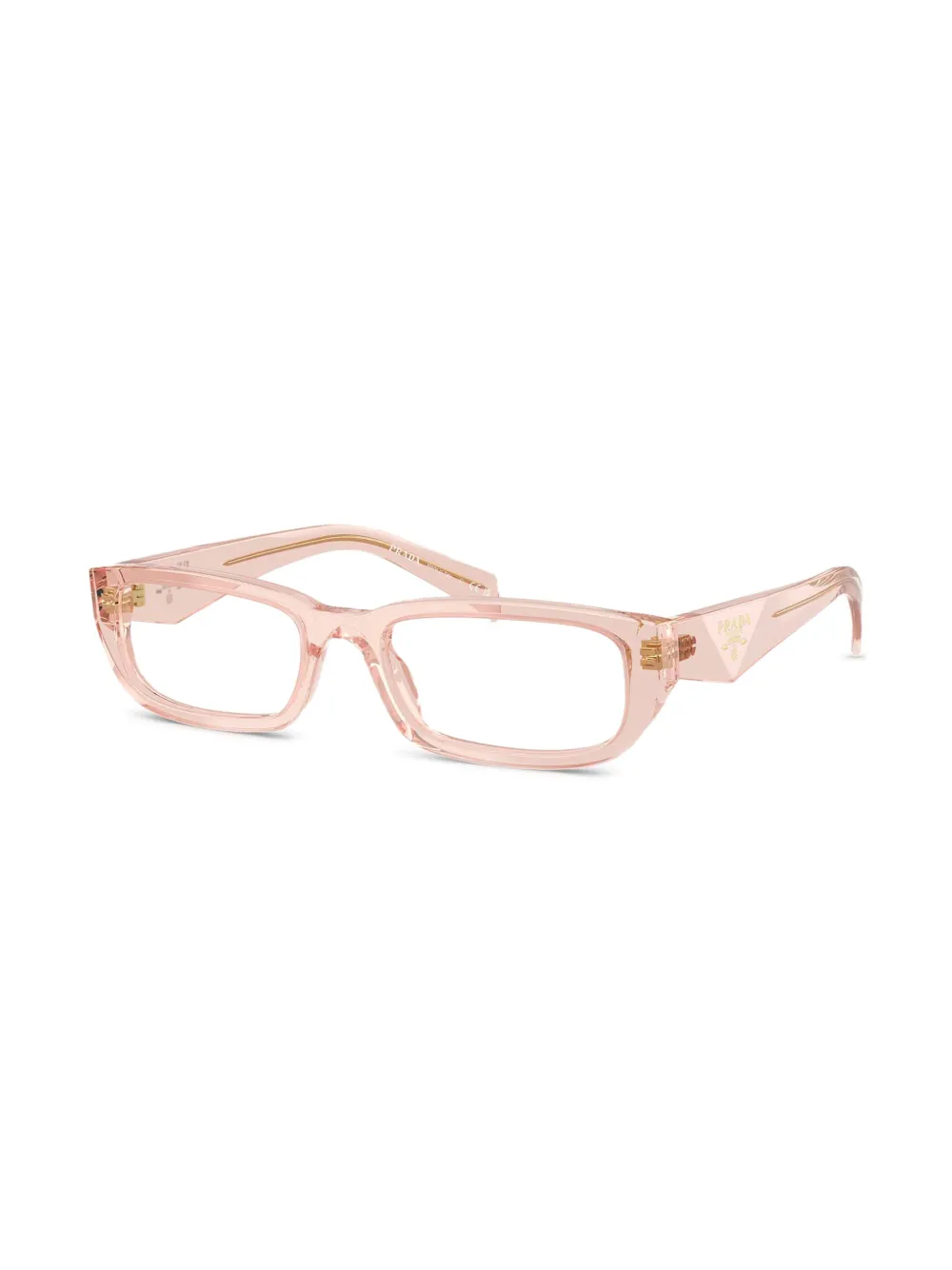 Prada Eyewear Bril met rechthoekig montuur - Roze