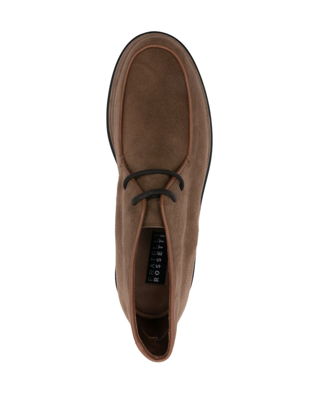 Shop Fratelli Rossetti Suede Derby Shoes In Brown