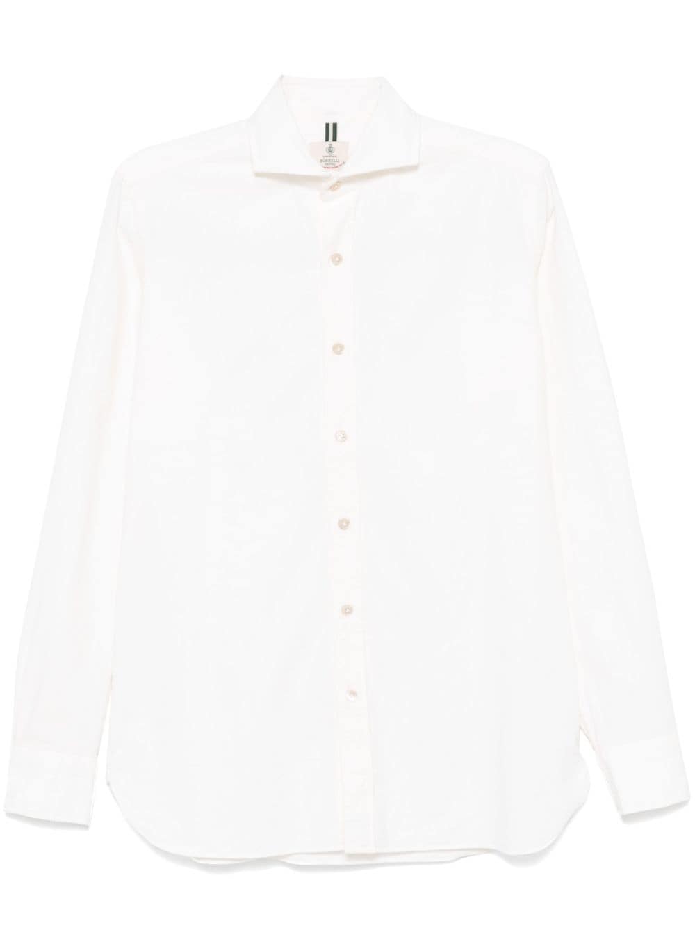 Shop Borrelli Washed Shirt In White