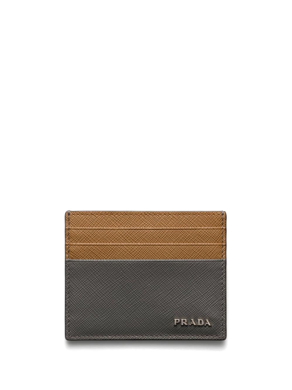 Prada Saffiano leather cardholder - Grigio