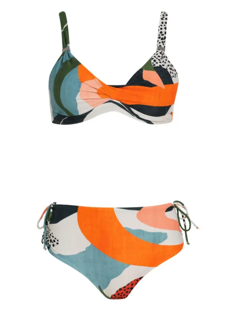 Lygia & Nanny Marcela abstract-print bikini set