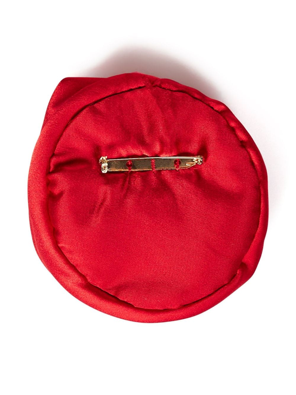 ROOM76 3D rose-shaped brooch - Rood