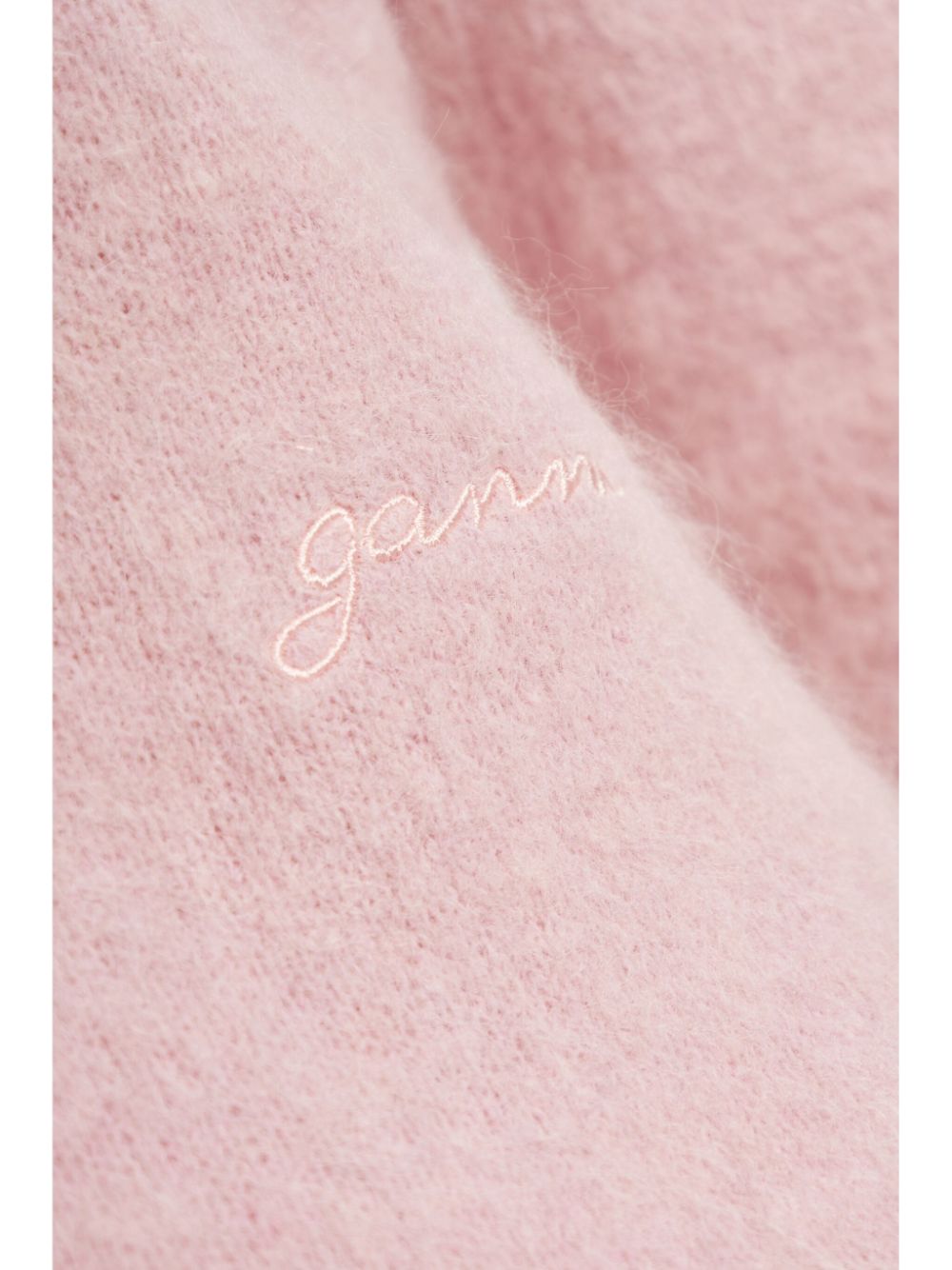 GANNI logo-embroidered sweater Women