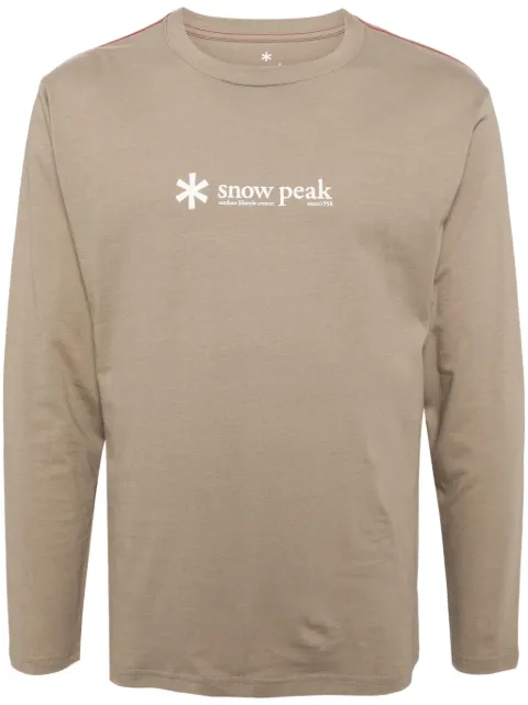 Snow Peak Camiseta de algodão com logo
