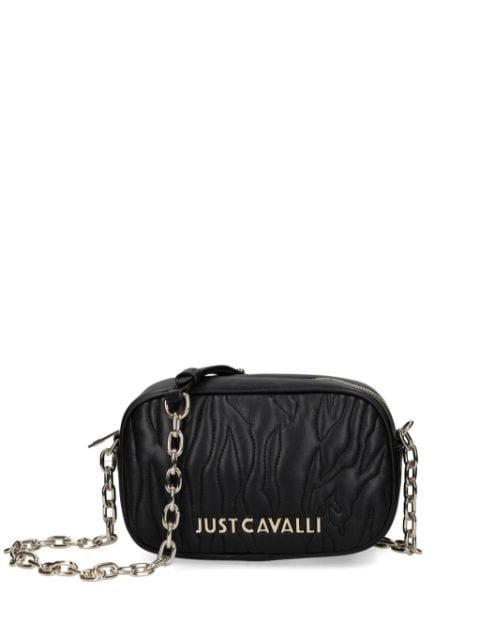 Just Cavalli logo-lettering bi-fold crossbody bag