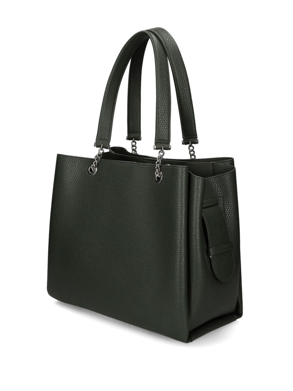 Emporio Armani logo-lettering tote bag - Groen