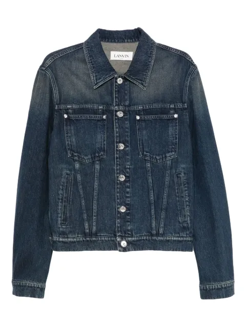 Lanvin chamarra con parche del logo