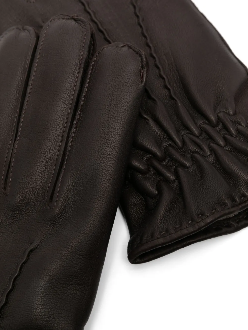 Orciani Leren handschoenen - Bruin