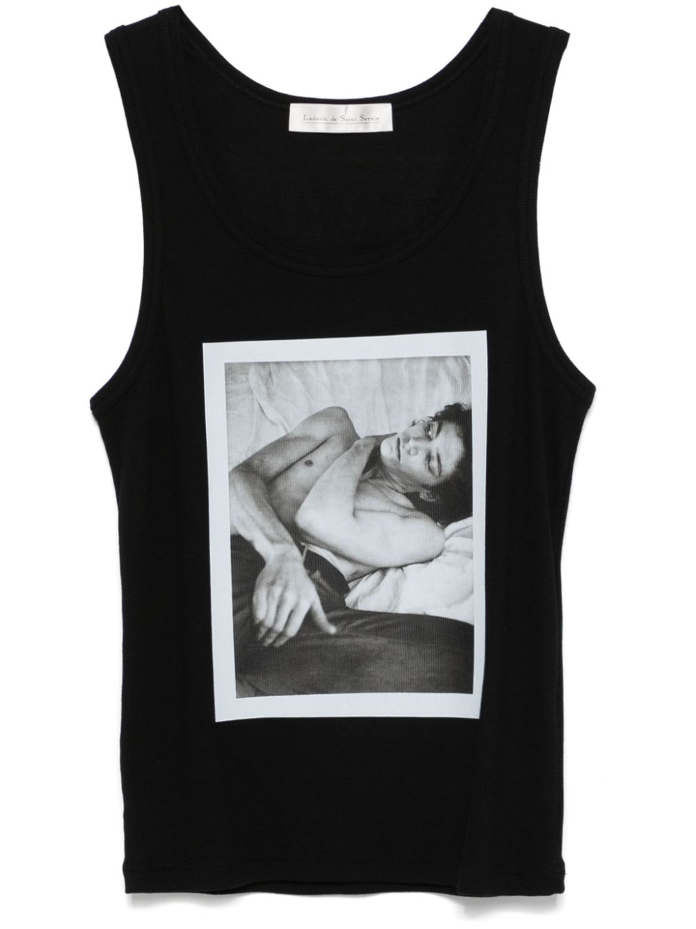 Ludovic de Saint Sernin x Robert Mapplethorpe tanktop met zelfportret-print Zwart