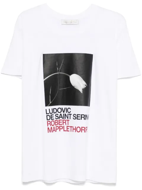 Ludovic de Saint Sernin x Robert Mapplethorpe Tulip and Thorn-print T-shirt 