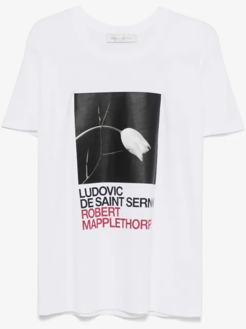 Ludovic de Saint Sernin playera con estampado Tulip and Thorn x Robert Mapplethorpe