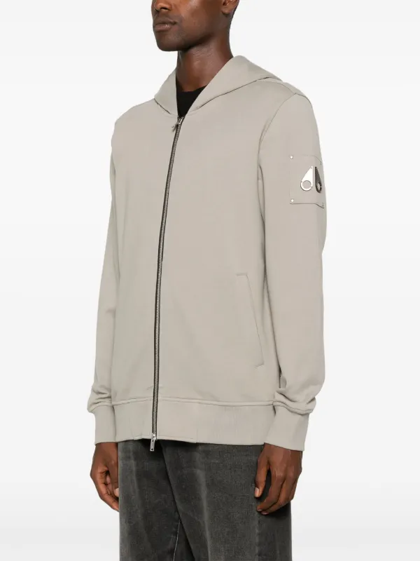 【MOOSE KNUCKLES 】HARTSFIELD ジップアップ コットン フーディ Moose Knuckles Hartsfield Hoodie | Green | FARFETCH