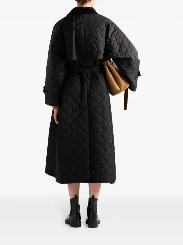 Prada Re-Nylon トレンチコート | ブラック | FARFETCH JP