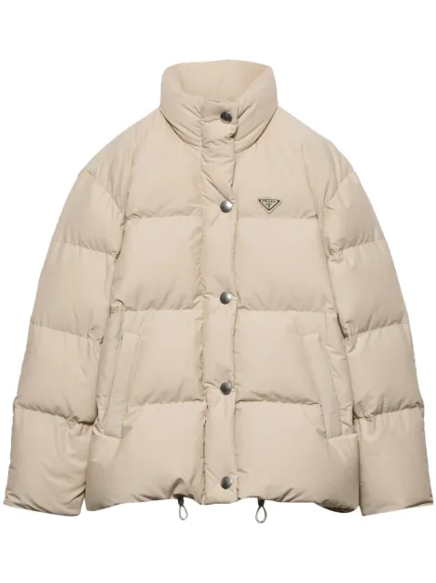 Prada Triangle-logo puffer jacket 